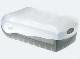 HAN Croco Karteibox, A7, transparent/transparent, inkl. 100 Karteikarten