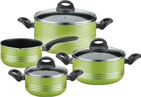 GSW Milano Color Kochtopf-Set grün, 7-tlg.