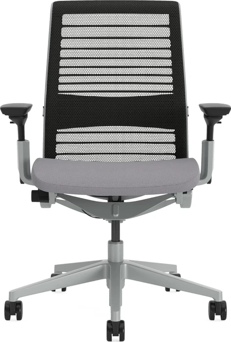 Steelcase Think Bürostuhl mit Armlehnen, pfefferschwarz/grau