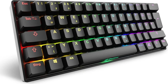 Sharkoon Skiller SGK50 S4 Gen2, Black, LEDs RGB, hot-swap, Gateron YELLOW, USB, DE