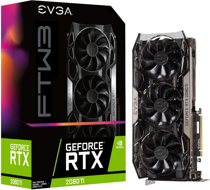 EVGA GeForce RTX 2080 Ti FTW3 Gaming, 11GB GDDR6, HDMI, USB-C, 3x DP