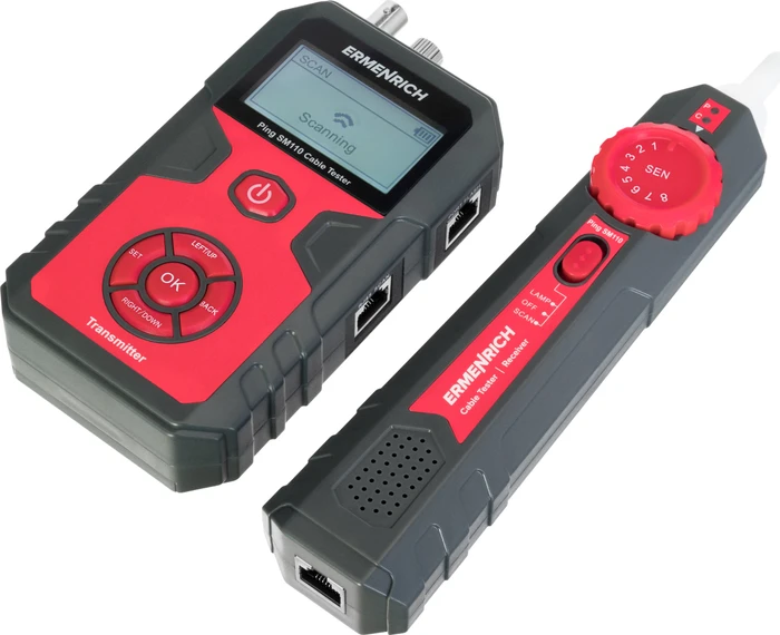 Ermenrich by Levenhuk Ping SM110 Network Cable Tester Kit, Kabel- und Netzwerktester Kit