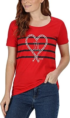 Regatta Filandra IV Graphic T-Shirt kurzarm rot (Damen)