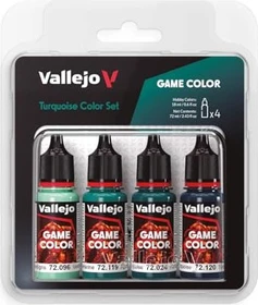 Vallejo Game Color Turquoise Color Set Farbset, 4-tlg.