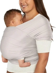 Ergobaby Aura Sustainable Knit Babytragetuch soft grey, 490cm