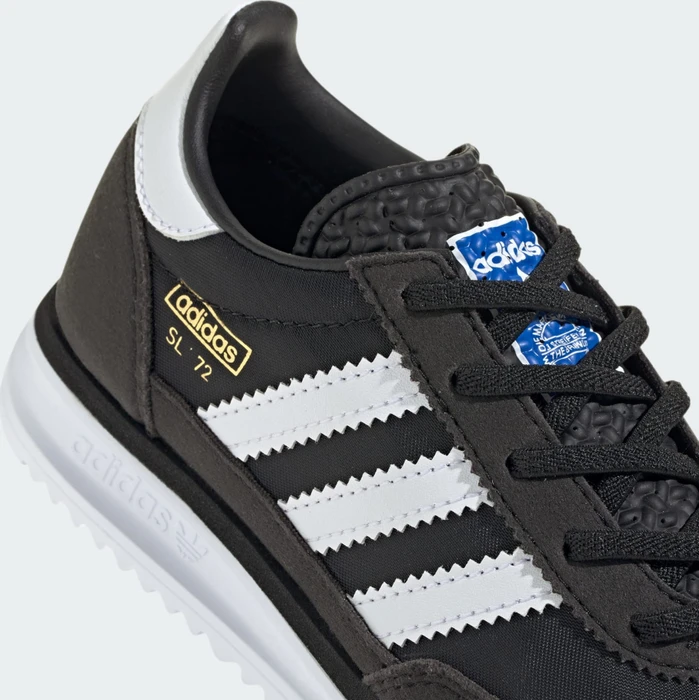 adidas SL 72 RS Elastic Laces core black/cloud white/blue (Junior)