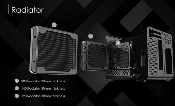 Raijintek Metis Evo TGS, schwarz, Glasfenster, Mini-ITX