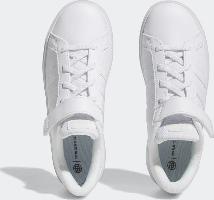 adidas Grand Court Court Elastic Lace and Top Strap cloud white/grey one (Junior)
