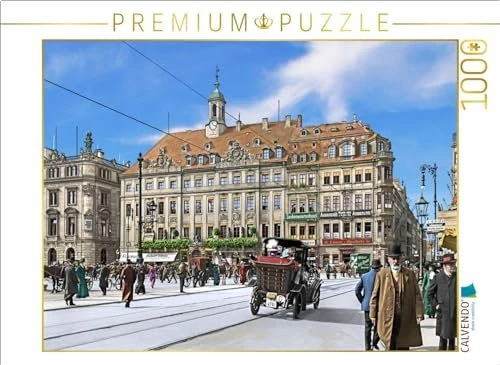 Calvendo Dresden - Altstädter Rathaus am Altmarkt um 1912