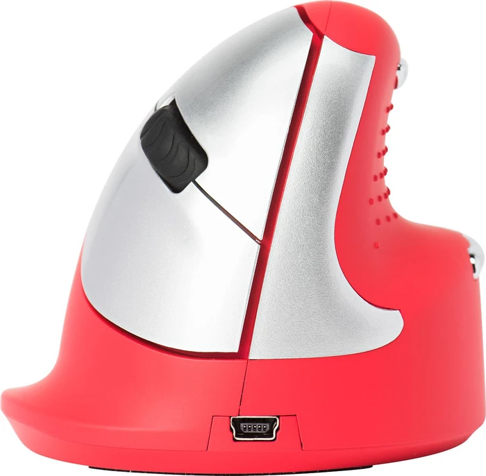 R-Go HE Sport Mouse Vertikale Maus rot, mittel, Bluetooth