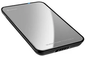 Sharkoon Quickstore portable silber hochglanz, USB 2.0 Micro-B