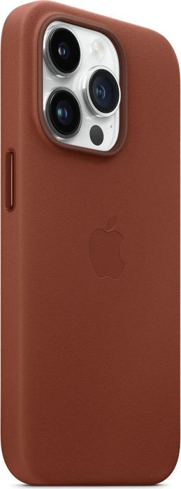 Apple Leder Case mit MagSafe für iPhone 14 Pro Umbra