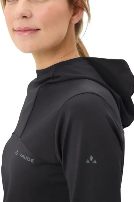 Vaude Qimsa Hoody Trikot langarm schwarz (Damen)