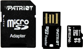 Patriot LX 16GB Kit, UHS-I, Class 10 (PSF16GMCSHC10UK)