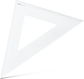 Aristo Zeichendreieck 45° 29.7cm, mit Facette, transparent
