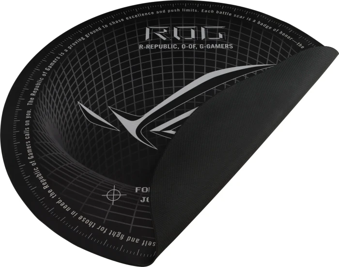 ASUS ROG Cosmic Mat II Bodenschutzmatte, Motiv/weiß/schwarz, rund