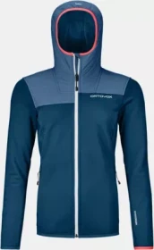 Ortovox Fleece Plus Hoody Funktionsjacke petrol blue (Damen)