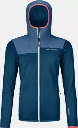Ortovox Fleece Plus Hoody Funktionsjacke petrol blue (Damen)