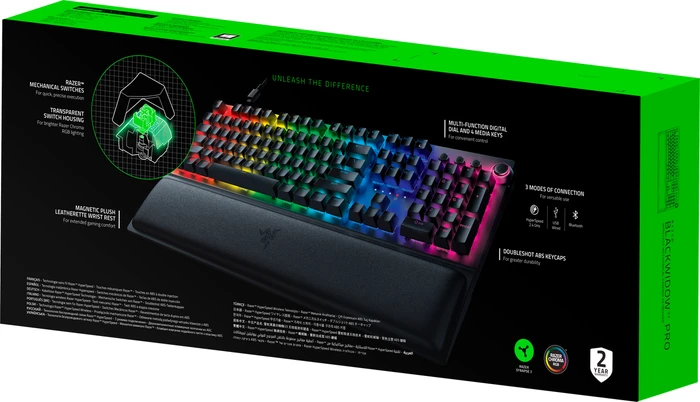 Razer BlackWidow V3 Pro, Razer YELLOW, USB/Bluetooth, US