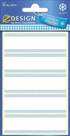 Avery-Zweckform Tiefkühletiketten Sonderformat, 28x36mm, blau, 5 Blatt (25 Etiketten)