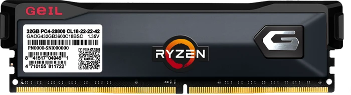 GeIL Orion AMD Edition Titanium Gray UDIMM 16GB Kit, DDR4-3600, CL18-22-22-42