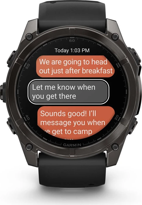 Garmin Fenix 8 51mm Sapphire carbon grey/black-pebble grey silicone