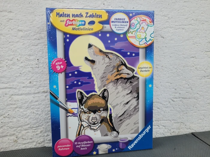 Ravensburger Malen nach Zahlen Mystische Wölfe