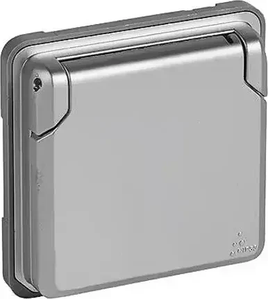 Legrand Soliroc Steckdose IP44, grau