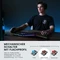 Perixx Periboard-835 Ergo Wireless, schwarz, LEDs RGB, Kailh Choc LOW PROFILE BROWN, USB/Bluetooth, DE Vorschaubild