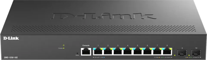 D-Link DMS-1250 Rackmount 2.5G Smart Switch, 8x RJ-45, 2x SFP+