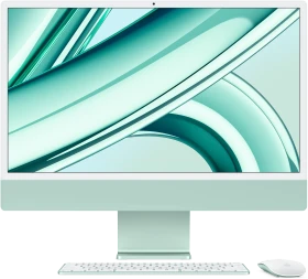 Apple iMac 24", grün, M3 - 8 Core CPU / 10 Core GPU, 8GB RAM, 256GB SSD [2023] (MQRN3D/A / Z19H)