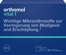 Orthomol vital f Granulat + Kapseln Grapefruit, 30 Stück