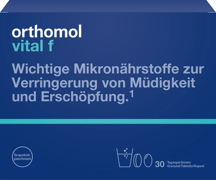 Orthomol vital f Granulat + Kapseln Grapefruit, 30 Stück