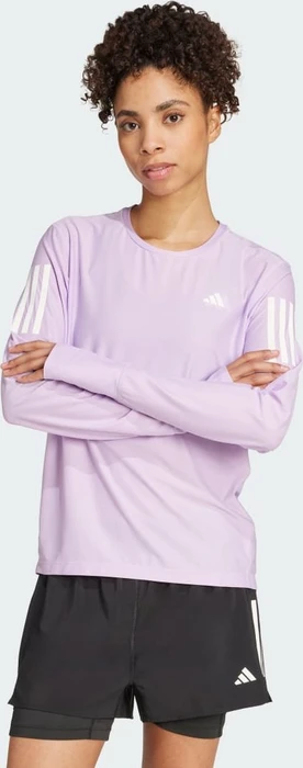 adidas Own The Run Laufshirt langarm powder plum (Damen)