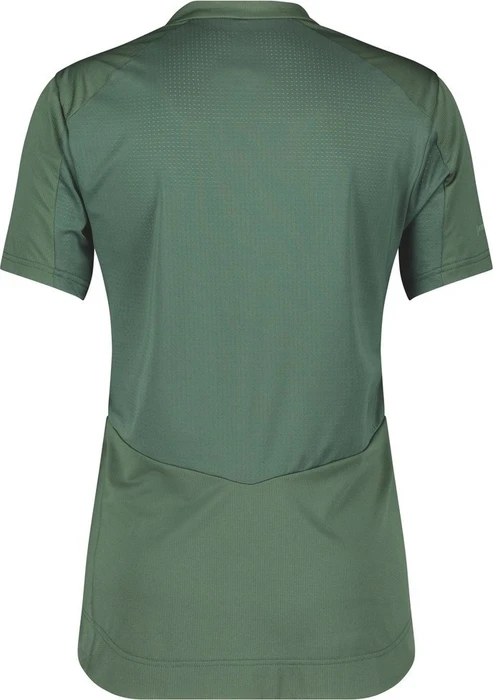 Scott Trail Flow Zip Trikot kurzarm smoked green/glade green (Damen)