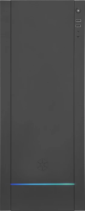 SilverStone Alta F1 Black, schwarz, Glasfenster