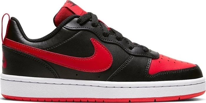 Nike Court Borough Low 2 black/university red/white (Junior) (BQ5448-007)