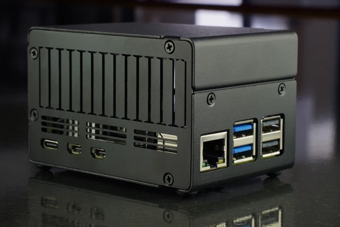 KKSB Gehäuse für Raspberry Pi 5, Platz für Raspberry Pi HATs/Add-on Boards/Kühler, schwarz