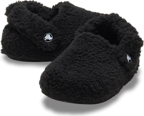 Crocs Classic Cozzzy Slipper schwarz (Junior)