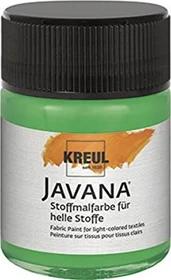 Kreul Javana Stoffmalfarbe für helle Stoffe, brillantgrün, 50ml