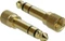 DeLOCK 3.5mm Klinke 3-Pin [Stecker] auf 3.5mm 3-Pin Klinke [Stecker], mit 2x Schraubadapter auf 6.35mm, schwarz 0.5m Vorschaubild