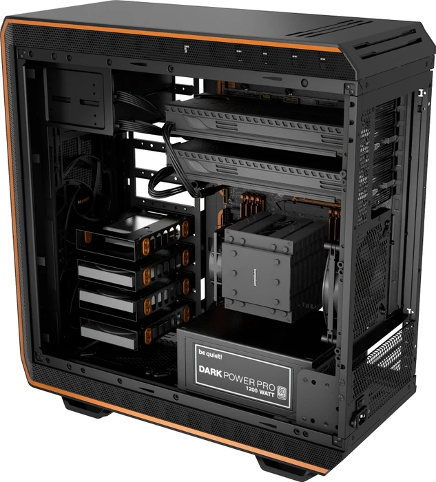 be quiet! Dark Base 900, orange, schallgedämmt