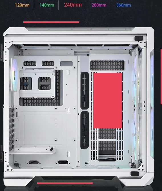 Thermaltake View 51 TG Snow ARGB Edition, weiß, Glasfenster