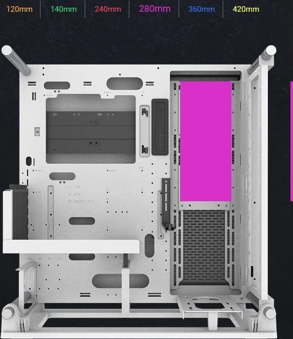 Thermaltake Core P3 TG Pro Snow Edition, weiß, Glasfenster