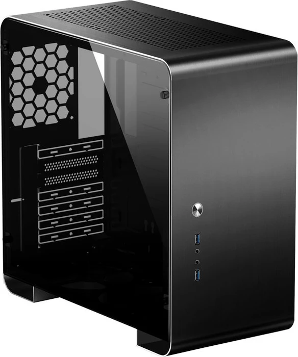 Jonsbo U4 Plus, schwarz, Glasfenster
