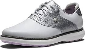 FootJoy Traditions Spikeless weiß/silber/lila (Damen)
