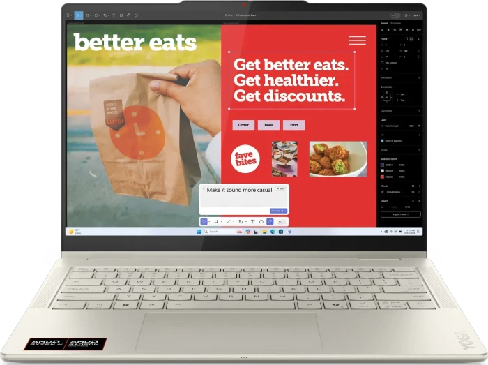 Lenovo Yoga 7 2-in1 14AKP10, Seashell, Ryzen AI 5 340, 16GB RAM, 512GB SSD, US