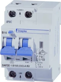 Doepke Fehlerlichtbogen-Schutzeinrichtungen DAFDD 1 B10/0,03/2-A