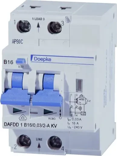 Doepke Fehlerlichtbogen-Schutzeinrichtungen DAFDD 1 B10/0,03/2-A