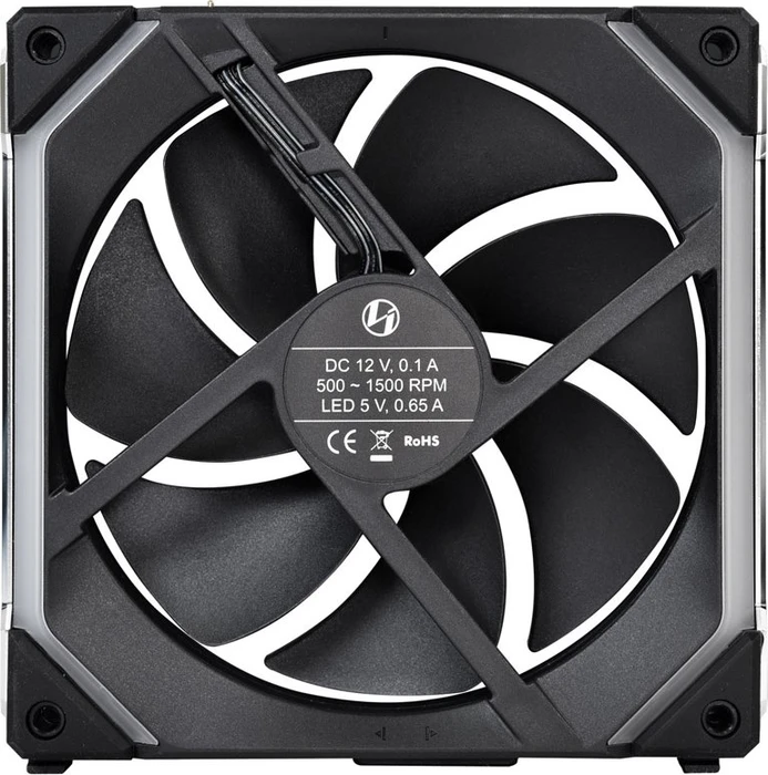 Lian Li Uni Fan SL140 RGB, schwarz, LED-Steuerung, Lüftersteuerung, 140mm, 2er-Pack